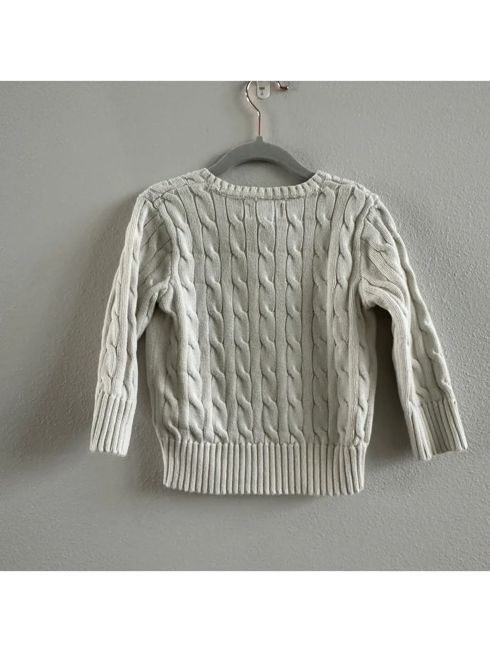 Polo Ralph Lauren Brige Knitted Sweater Cream Size 2T